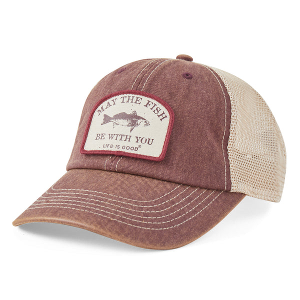 Life Is Good Adult Unisex Fish Be With You Old Favorite Mesh Back Cap