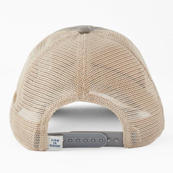 Life Is Good Adult Unisex Fish More Stress Less Bass Old Favorite Trucker Hat