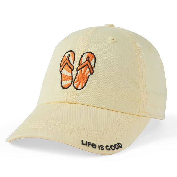 life is good Adult Unisex Flip Flop Sun Sunwashed Chill Cap