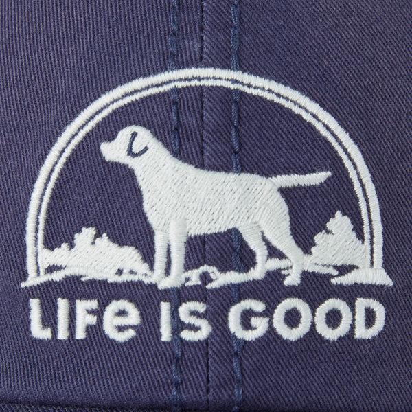 Life Is Good Adult Unisex Floral Sunset Dog Sunwashed Chill Cap