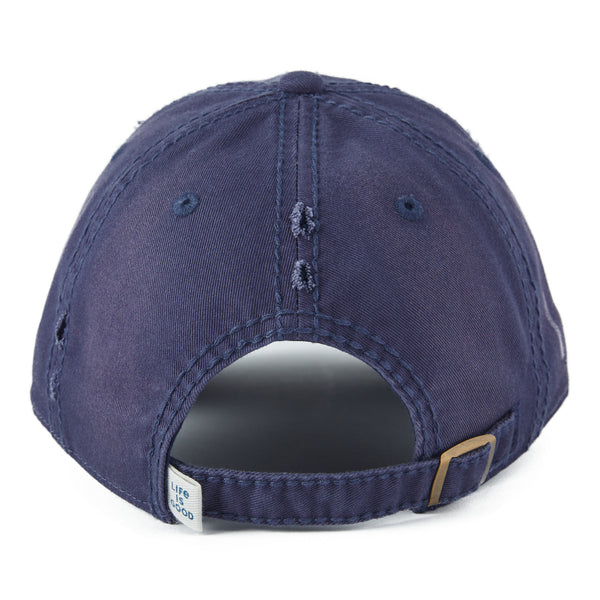 Life Is Good Adult Unisex Floral Sunset Dog Sunwashed Chill Cap