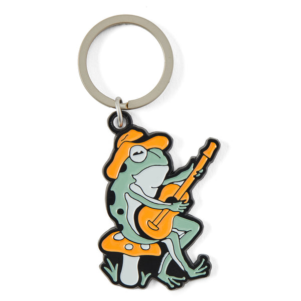 life is good Adult Unisex Frog Guitar Kind Keychain
