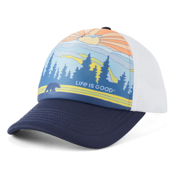 life is good Adult Unisex Great Smoky Mountains Poster Trucker Hat