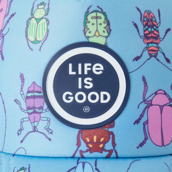 Life Is Good Adult Unisex Grid Bug Pattern Trucker Hat