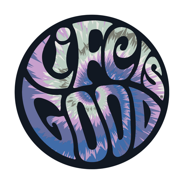 life is good Adult Unisex Groovy Tie Dye LIG Magnet