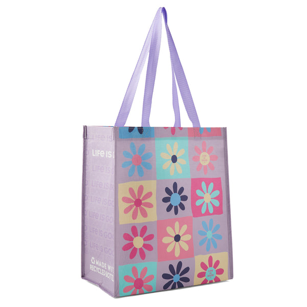 life is good Adult Unisex Have a Nice Daisy Squares The Good Tote