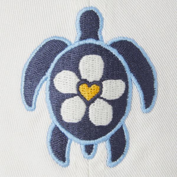 Life Is Good Adult Unisex Heart Daisy Turtle Chill Cap