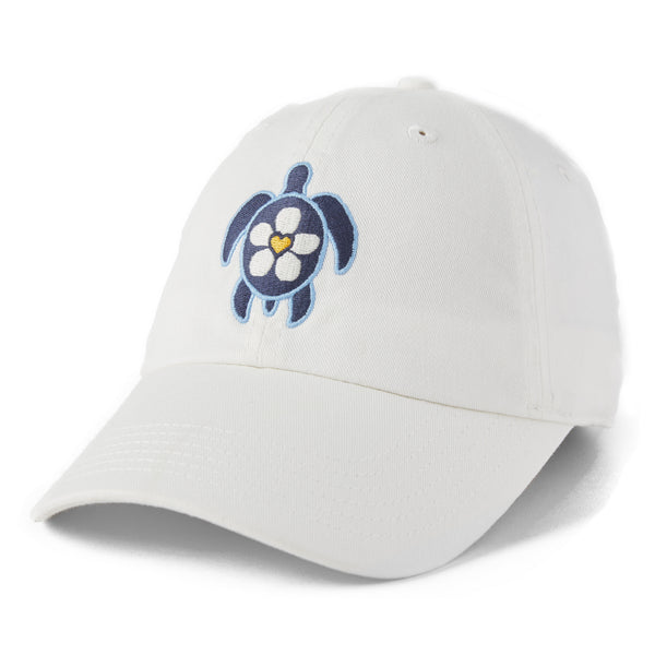 life is good Adult Unisex Heart Daisy Turtle Chill Cap