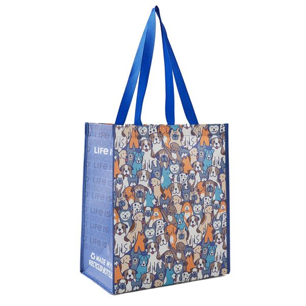 life is good Adult Unisex Heart of Dogs Pattern The Good Tote
