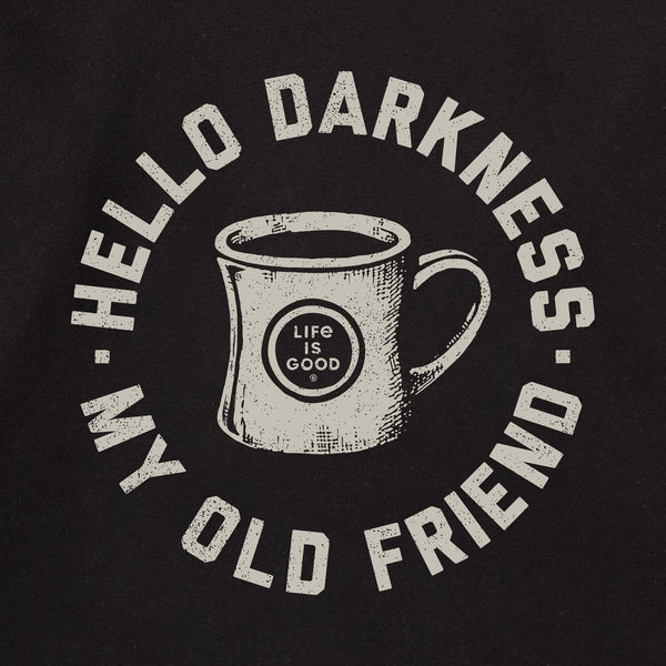 Life Is Good Adult Unisex Hello Darkness My Old Friend Every Wear Crew Sweatshirt