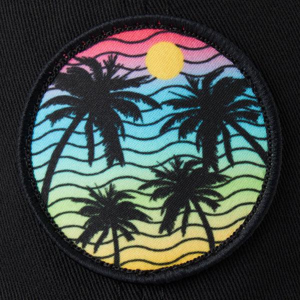 Life Is Good Adult Unisex Here Comes The Sun Palm Trees Trucker