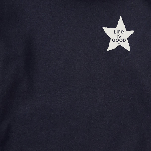 Life Is Good Adult Unisex Home Of The Brave Raggedy Flag Every Wear Hoodie Sweatshirt