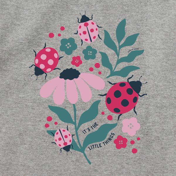 Life Is Good Adult Unisex It's The Little Ladybug Things Every Wear Crew Sweatshirt