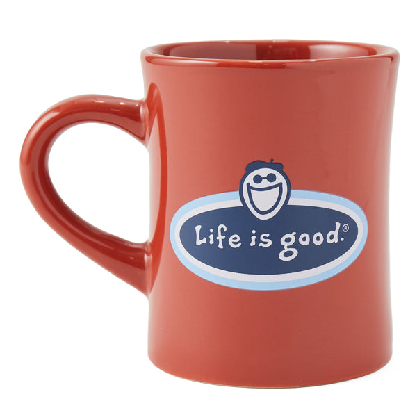 life is good Adult Unisex Jake Face LIG Oval Diner Mug