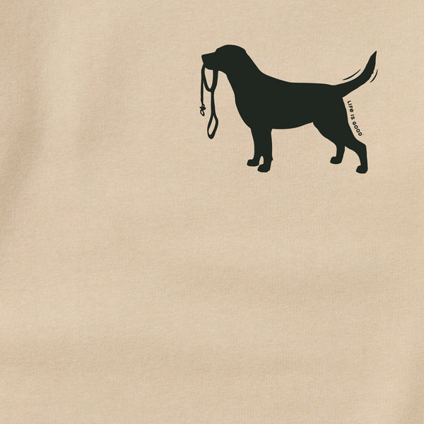 Life Is Good Adult Unisex Labrador Leash Every Wear Crew Sweatshirt