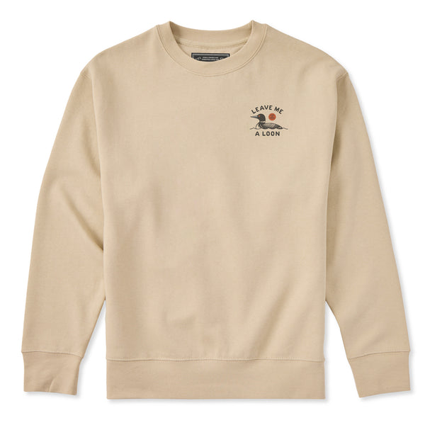 Life Is Good Adult Unisex Leave Me A Loon Every Wear Crew Sweatshirt