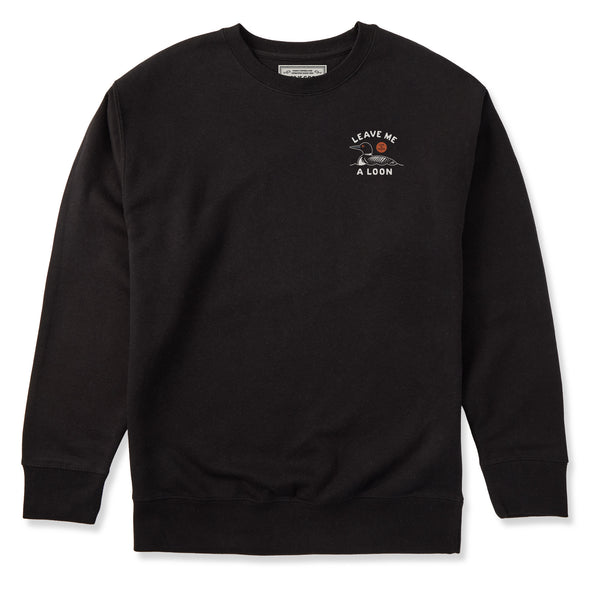 life is good Adult Unisex Leave Me a Loon Every Wear Crew Sweatshirt