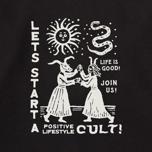 Life Is Good Adult Unisex Let's Start A Cult Every Wear Crew Sweatshirt