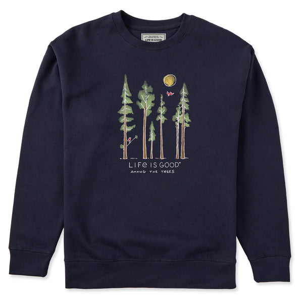 life is good Adult Unisex Life is Good Among the Trees Every Wear Crew Sweatshirt
