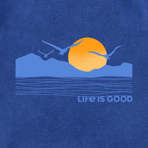 Life Is Good Adult Unisex Life Is Good Sunset Birds Every Wear Hoodie Sweatshirt