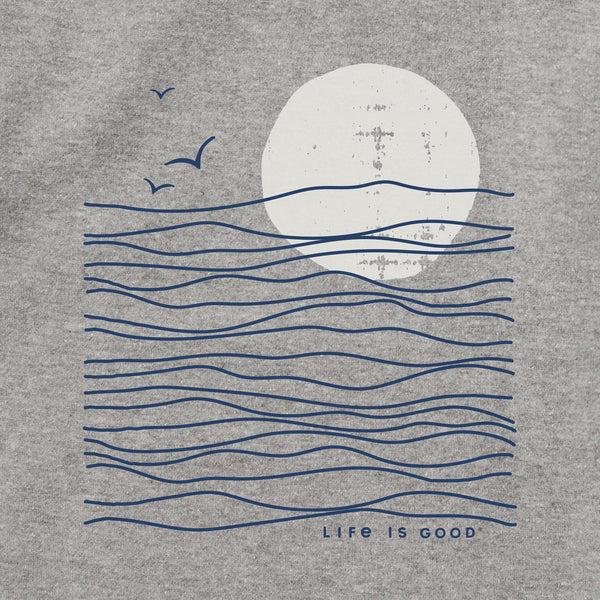 Life Is Good Adult Unisex Life Is Good Sunset Waves Every Wear Hoodie Sweatshirt