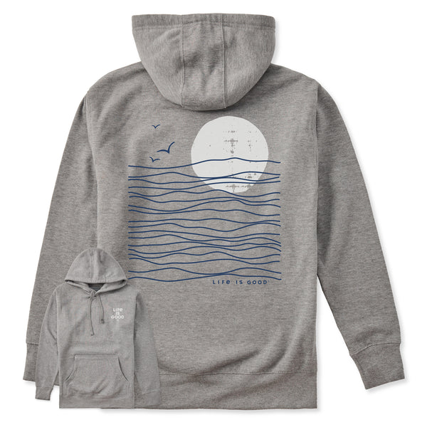 life is good Adult Unisex Life is Good Sunset Waves Every Wear Hoodie Sweatshirt