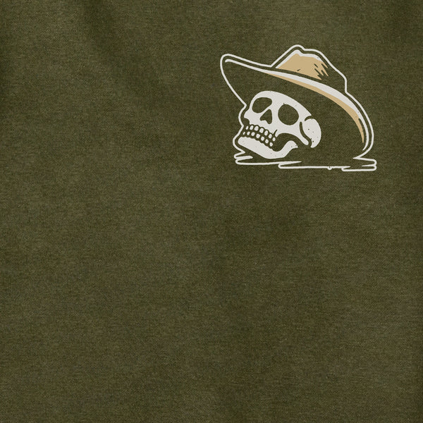 Life Is Good Adult Unisex Life Was Good Cowboy Skull Every Wear Hoodie Sweatshirt