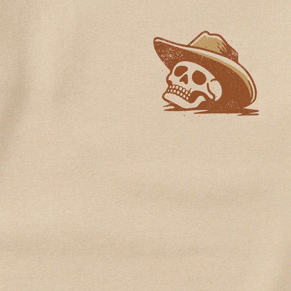 Life Is Good Adult Unisex Life Was Good Cowboy Skull Every Wear Crew Sweatshirt