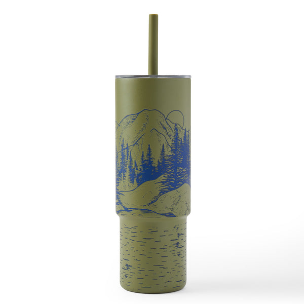 Life Is Good Adult Unisex LIG Great Outdoors Landscape 32 Oz. Cup And Straw