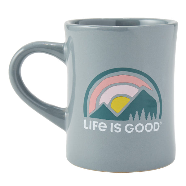 life is good Adult Unisex LIG Sunset Mountains Diner Mug