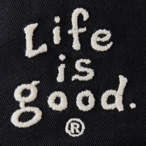 Life Is Good Adult Unisex LIG Vintage Wordmark Stacked Bucket Hat