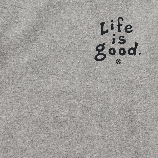Life Is Good Adult Unisex LIG Vintage Wordmark Stacked Every Wear Hoodie Sweatshirt