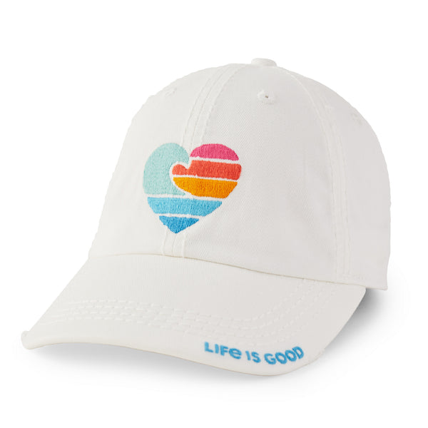life is good Adult Unisex LIG Wave Heart Icon Sunwashed Chill Cap