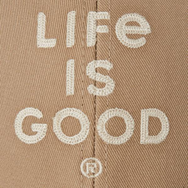 Life Is Good Adult Unisex LIG Wordmark Stacked Trucker
