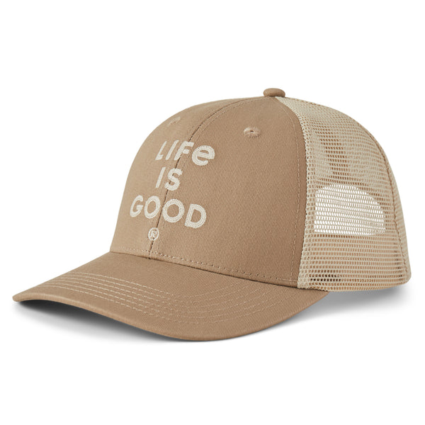 life is good Adult Unisex LIG Wordmark Stacked Trucker