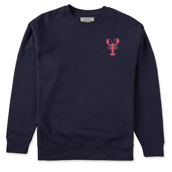 life is good Adult Unisex Lobster Claws Every Wear Crew Sweatshirt