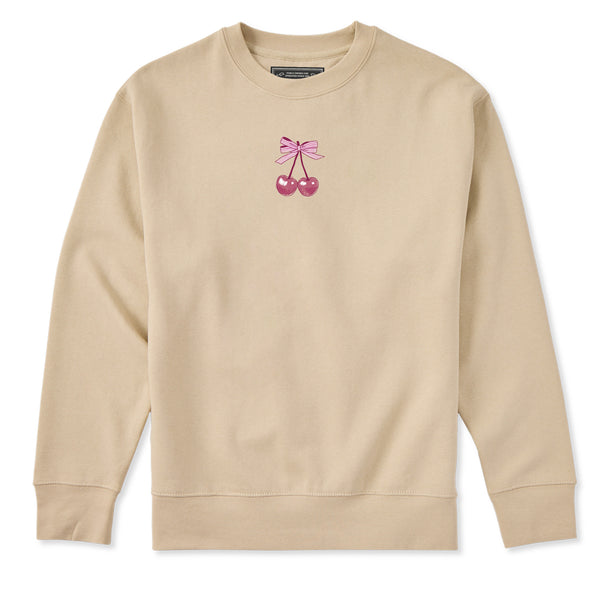 life is good Adult Unisex Mini Cherry Pair Every Wear Crew Sweatshirt