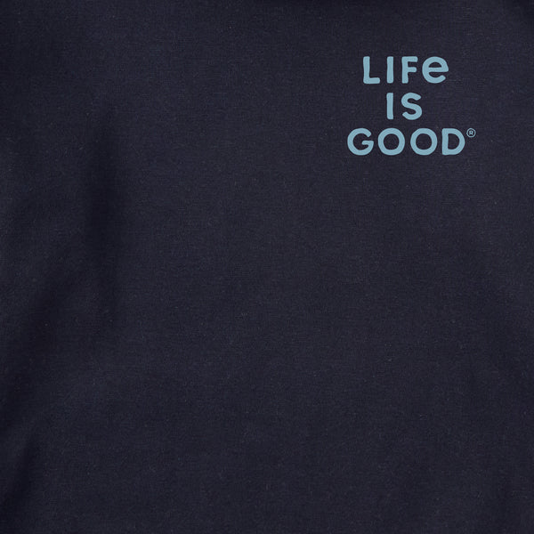 Life Is Good Adult Unisex Moon Wave Every Wear Hoodie Sweatshirt