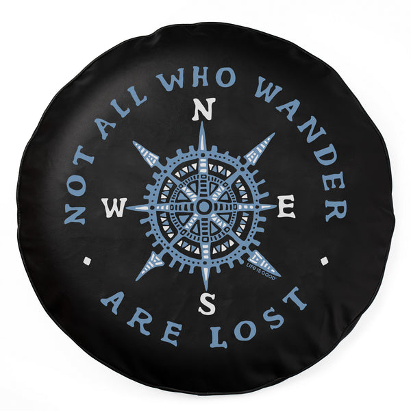 life is good Adult Unisex Not Lost Compass Tire Cover