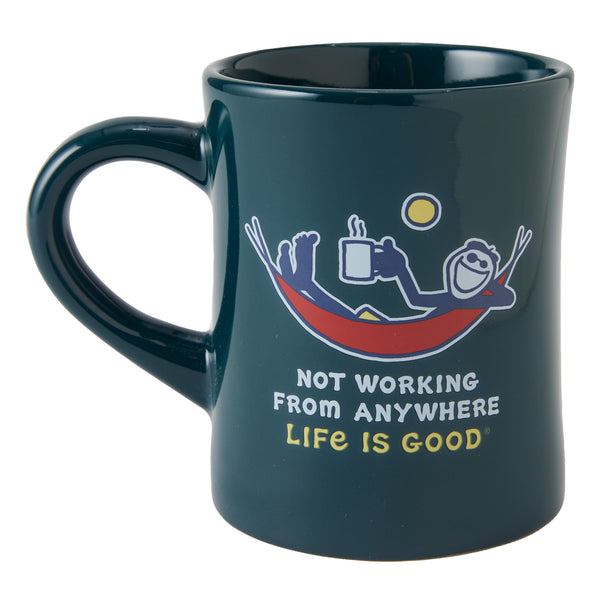 life is good Adult Unisex Not Working Hammock Diner Mug