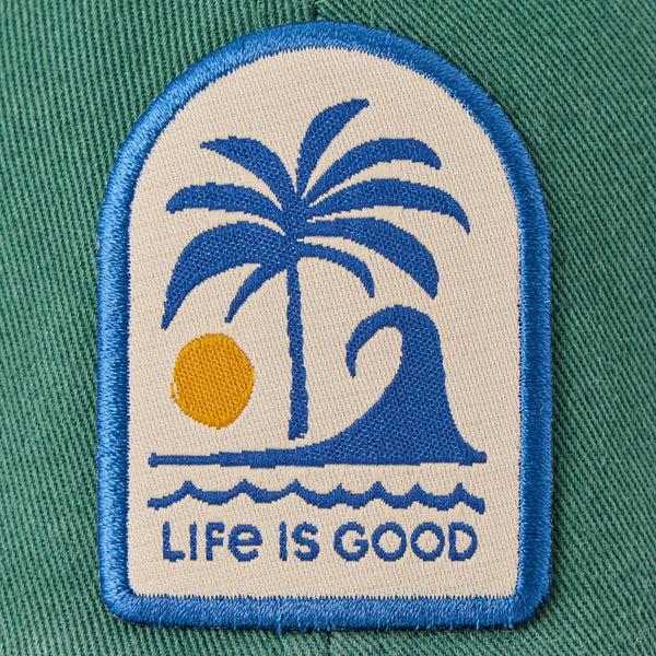 Life Is Good Adult Unisex Palm Wave Patch Chill Cap