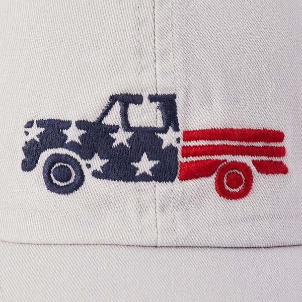 Life Is Good Adult Unisex Patriotic Truck Chill Cap
