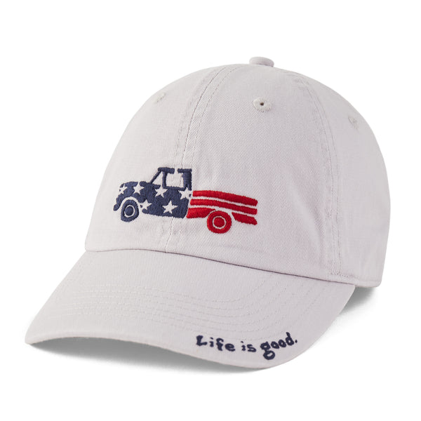 life is good Adult Unisex Patriotic Truck Chill Cap