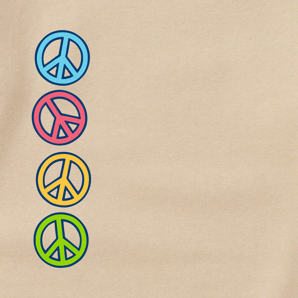 Life Is Good Adult Unisex Peace And Love Together Every Wear Crew Sweatshirt