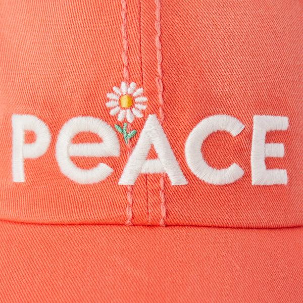 Life Is Good Adult Unisex Peace Daisies Sunwashed Chill Cap
