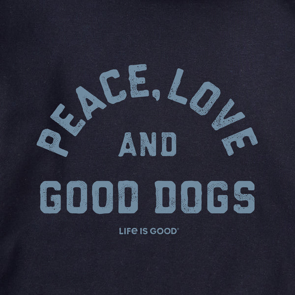 Life Is Good Adult Unisex Peace Love And Good Dogs Every Wear Crew Sweatshirt