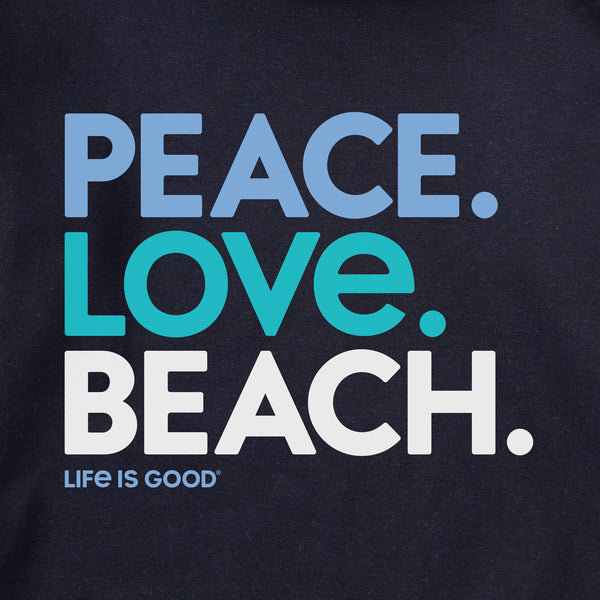 Life Is Good Adult Unisex Peace Love Beach Every Wear Crew Sweatshirt