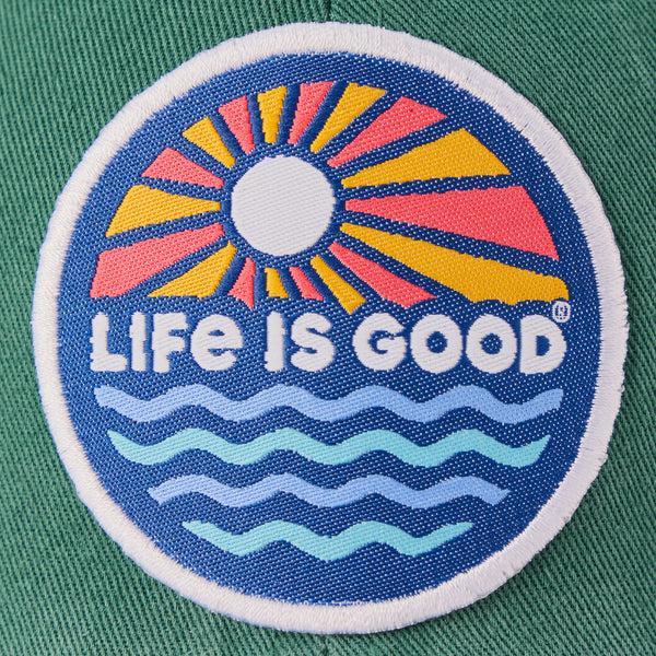 Life Is Good Adult Unisex Peace Love U0026 Good Dogs Patch Chill Cap