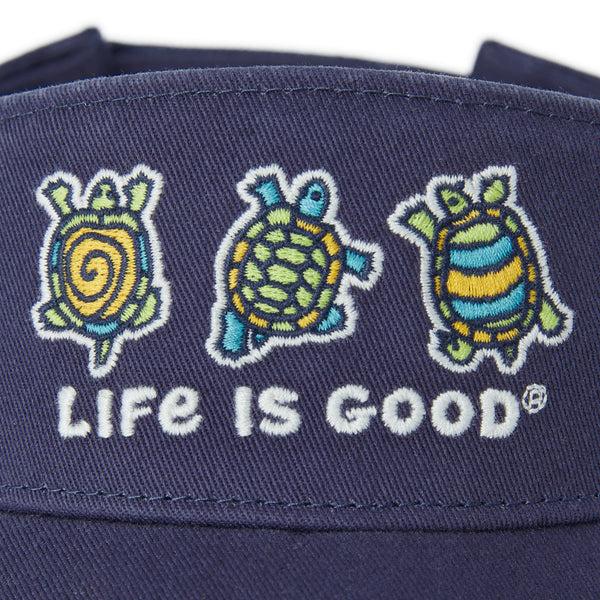 Life Is Good Adult Unisex Peace Turtles Chill Cap Visor