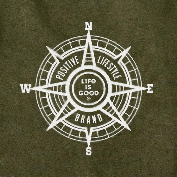 Life Is Good Adult Unisex Positive Compass Every Wear Hoodie Sweatshirt